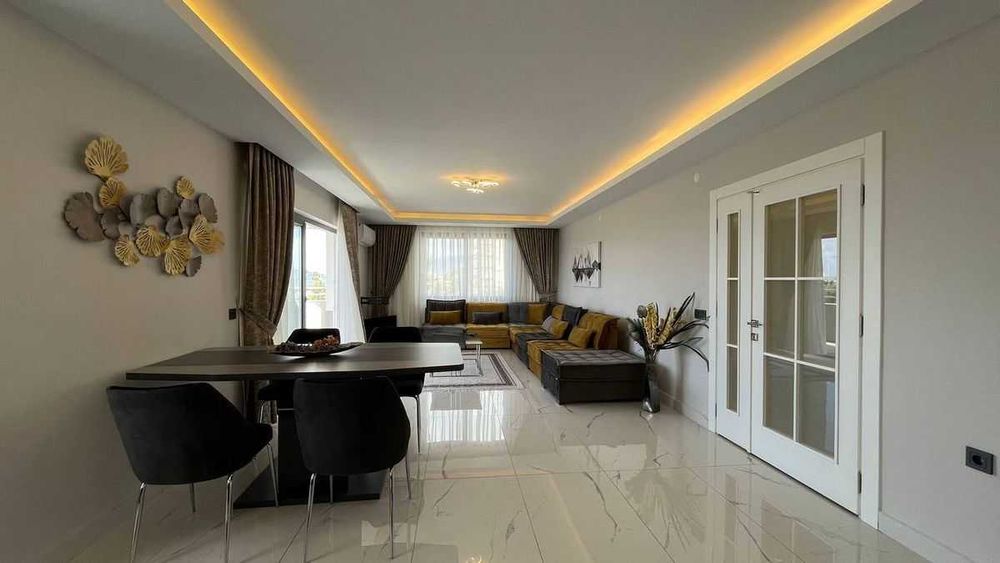 Просторная квартира 134м2 жилой комплекс 100м до моря Махмутлар Турция