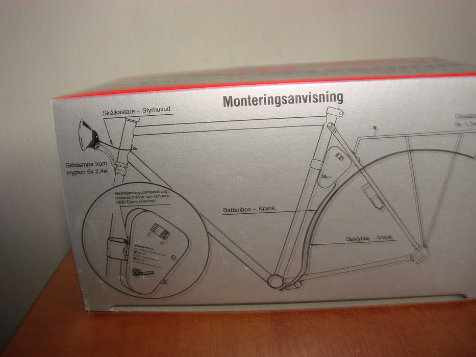 SANYO japońska lampka rowerowa