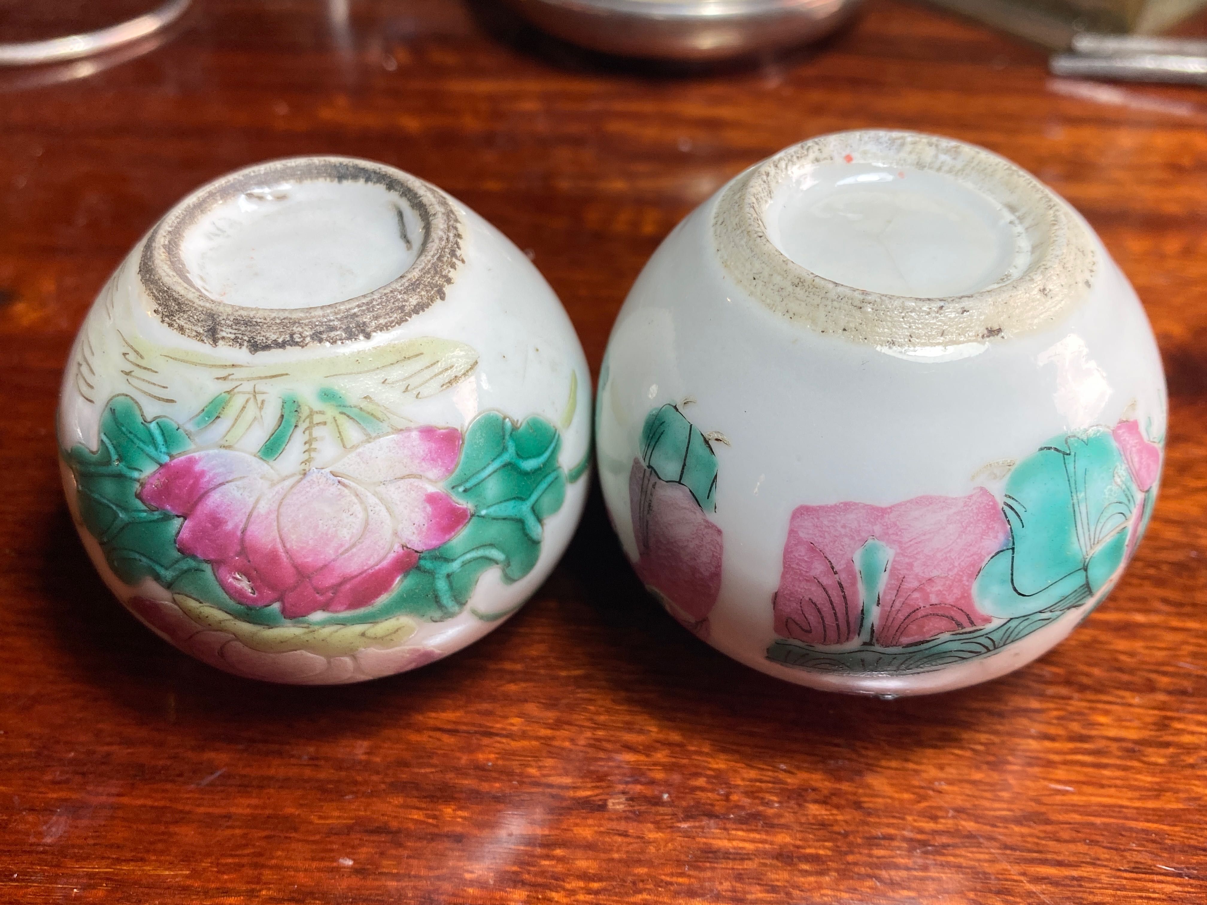 Pote especiarias Bojan Porcelana Chinesa Séc XVIII 5 cm