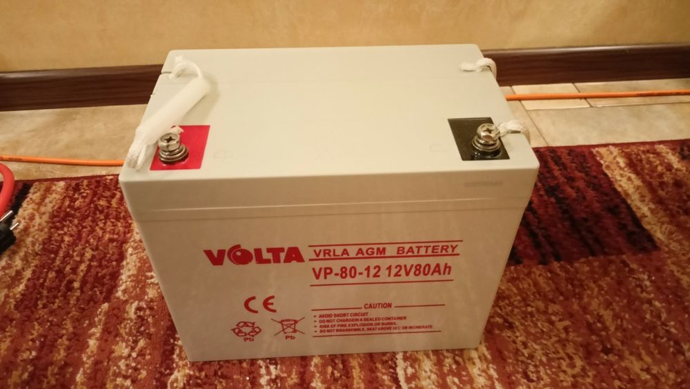 Акумуляторна батарея VOLTA VRLA AGM 12 v 80 Ah