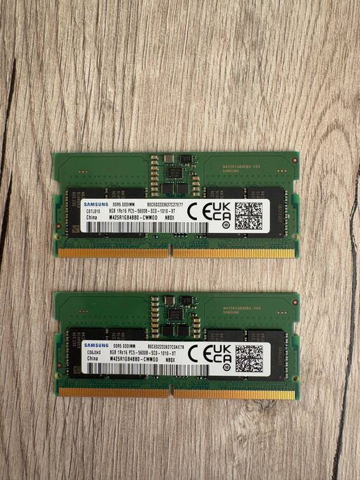 Оперативна памʼять Samsung DDR5 SODIMM 2×8GB 4800 MHz (M425R1GB4BB0)