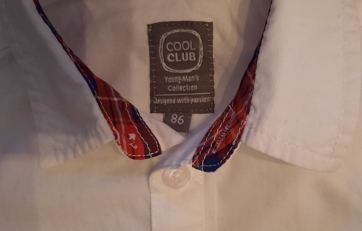 Body,koszula biala dla chlopca CoolClub rozmiar 86,Bawelna