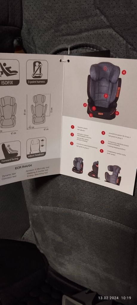 Coletto nowy fotelik samochodowy ISOFIX