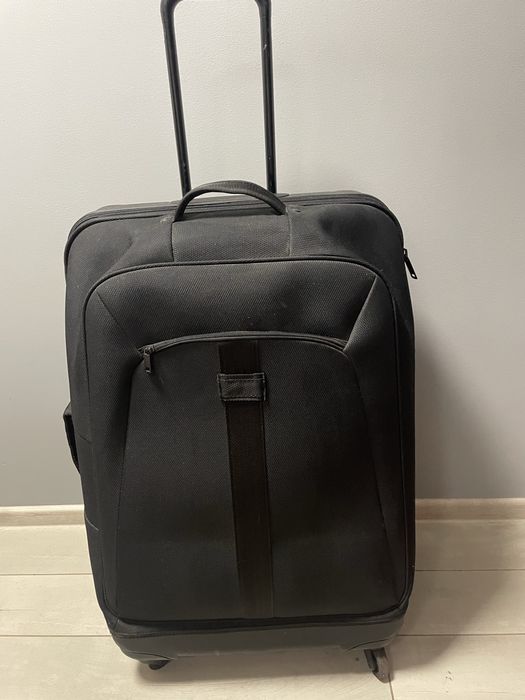 Валіза пластик тканина