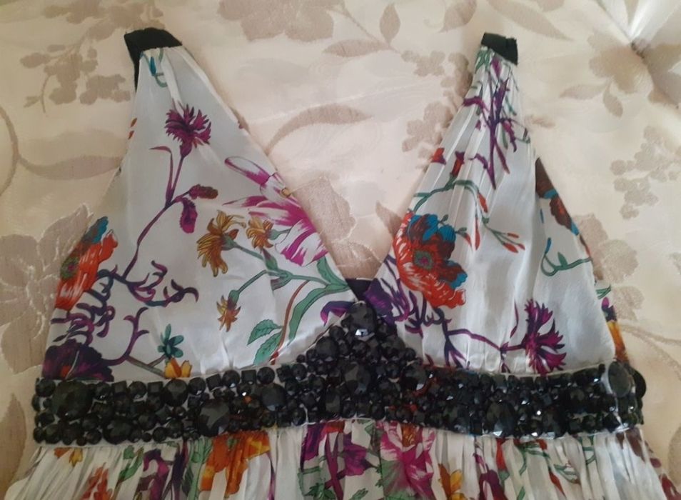 Платье Сарафан шелк ZARA S размер