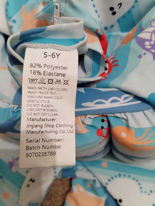 Strój kąpielowy dziecięcy jednoczęściowy, wypornościowy 110