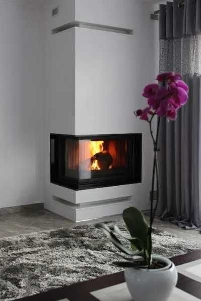 Kominek montaż nowoczesny narożny 10 lat gwarancji super cena