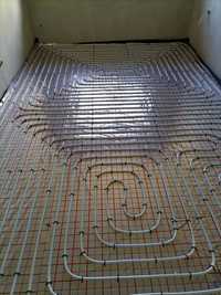 Ogrzewanie podłogowe 150zł/m2 z materiałem Podłogówka ciepła podłoga