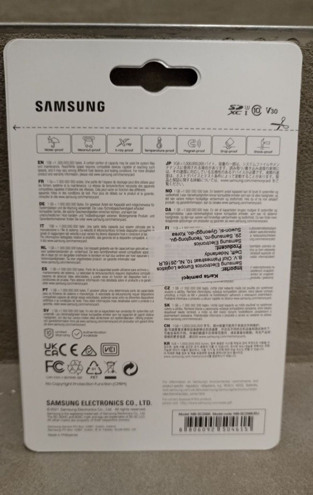 Karta pamięci Samsung Evo plus SDXC 256GB NOWA!