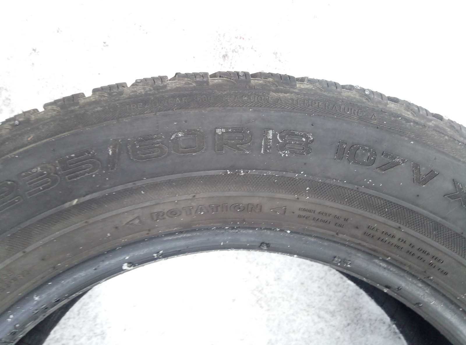 Używane opony zimowe 235/60R18 Nokian WR Suv3 komplet