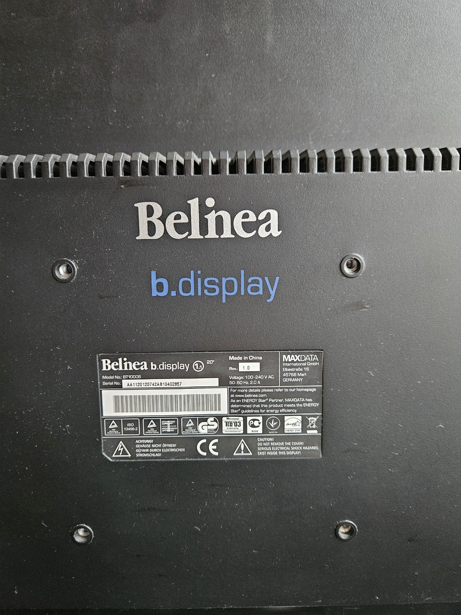 Monitor 20' Belinea 1400x1050