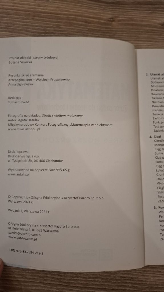 Zbiór zadań matematyka 3