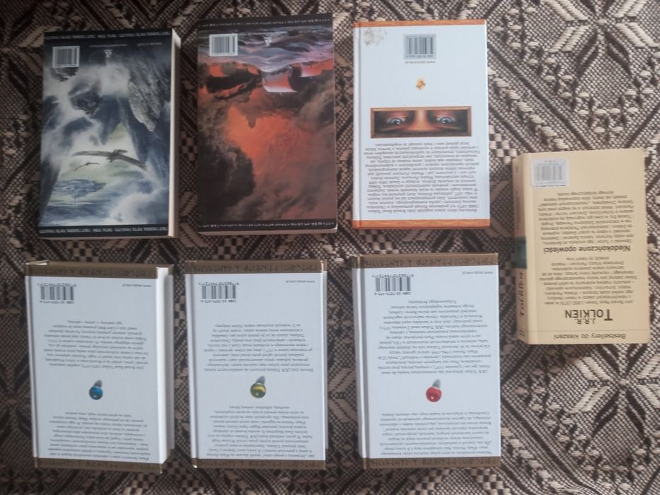 J.R.R.Tolkien Władca Pierścieni Hobbit Silmarilion Dzieci Hurina 7 szt