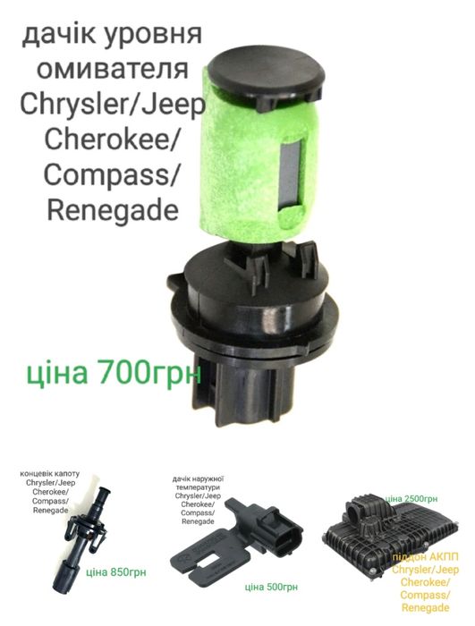 Продаж кріплення андапки та упорів капоту Ford /Jeep Cherokee/Renegade