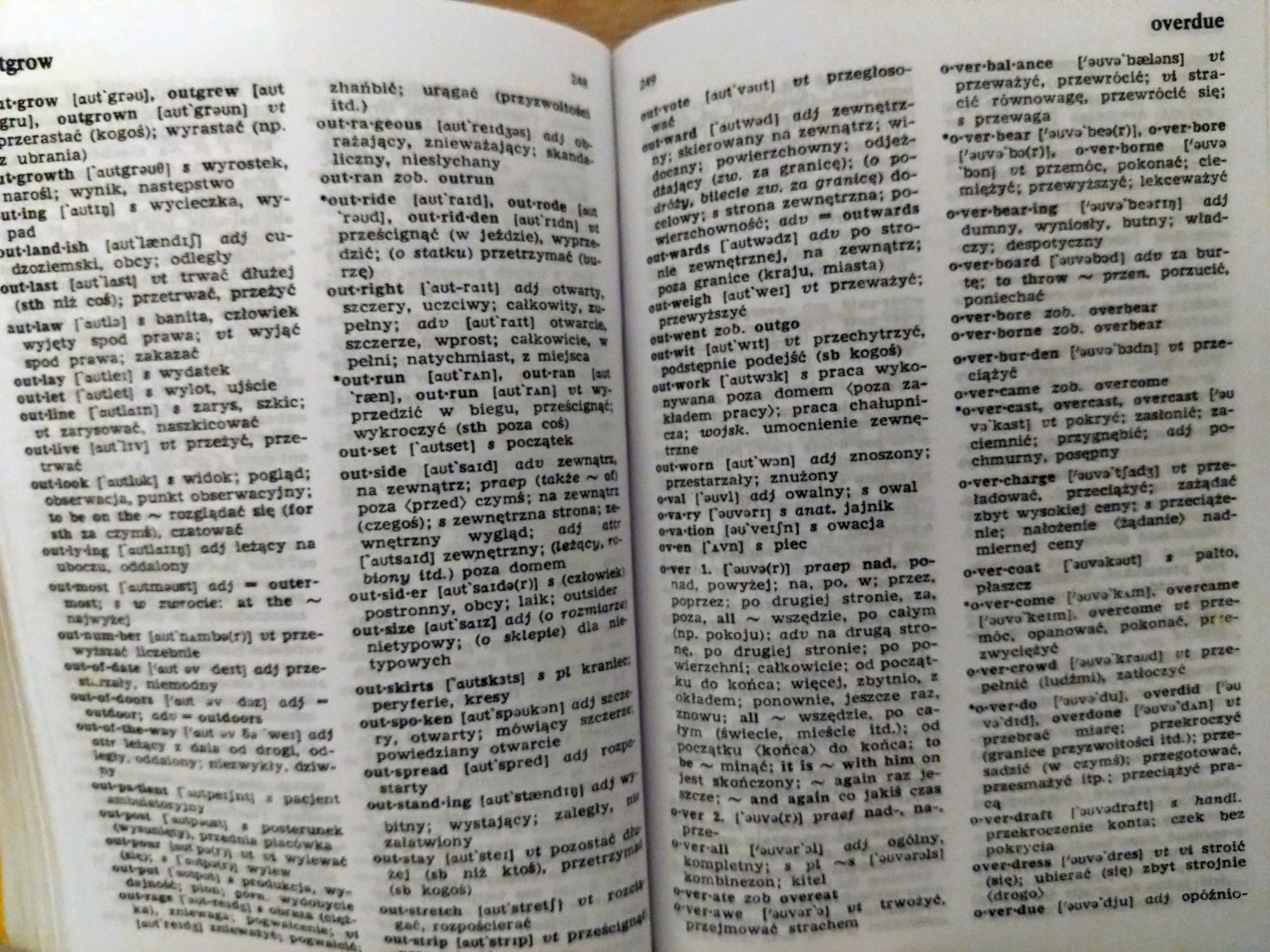 Słownik kieszonkowy English-Polish, Polish-English