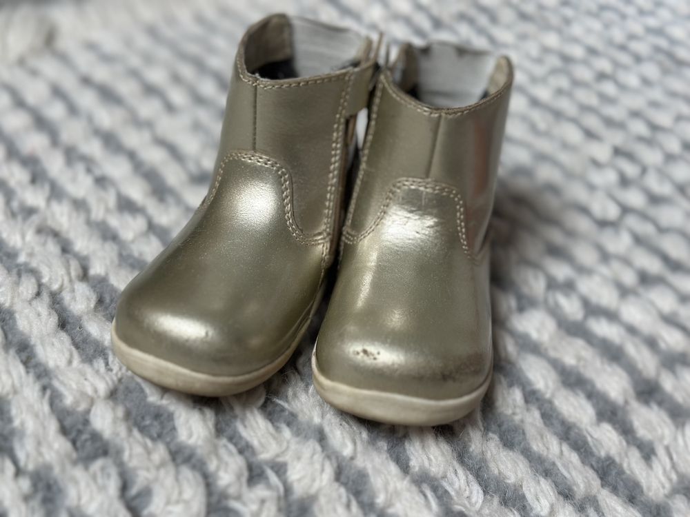 Złote kozaki BOBUX 634703 Winter Boot GOLD (WEŁNA MERYNOSA)