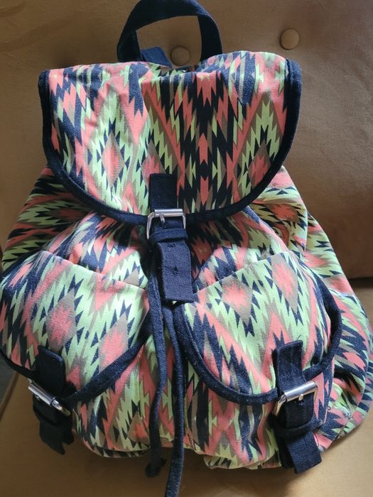 Plecak kolorowy z materiału Boho
