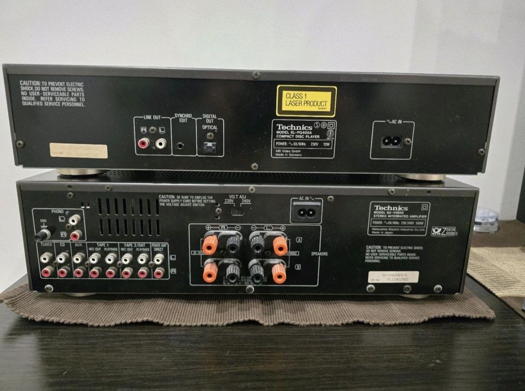 Technics amplituner SU-VX-600 CD Player SL-PG-400A plus głośniki