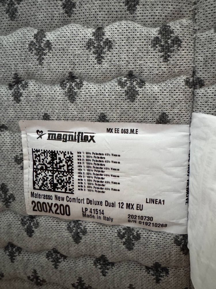 Ортопедичний матрац Magniflex New Comfort Deluxe Dual 200x200/італія