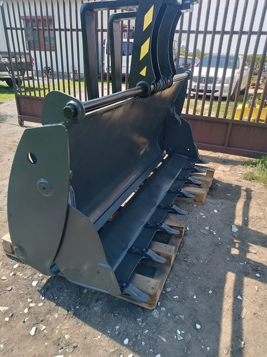 jcb 3cx krokodyl 230cm  pług chwytak łyzka przedni koparka