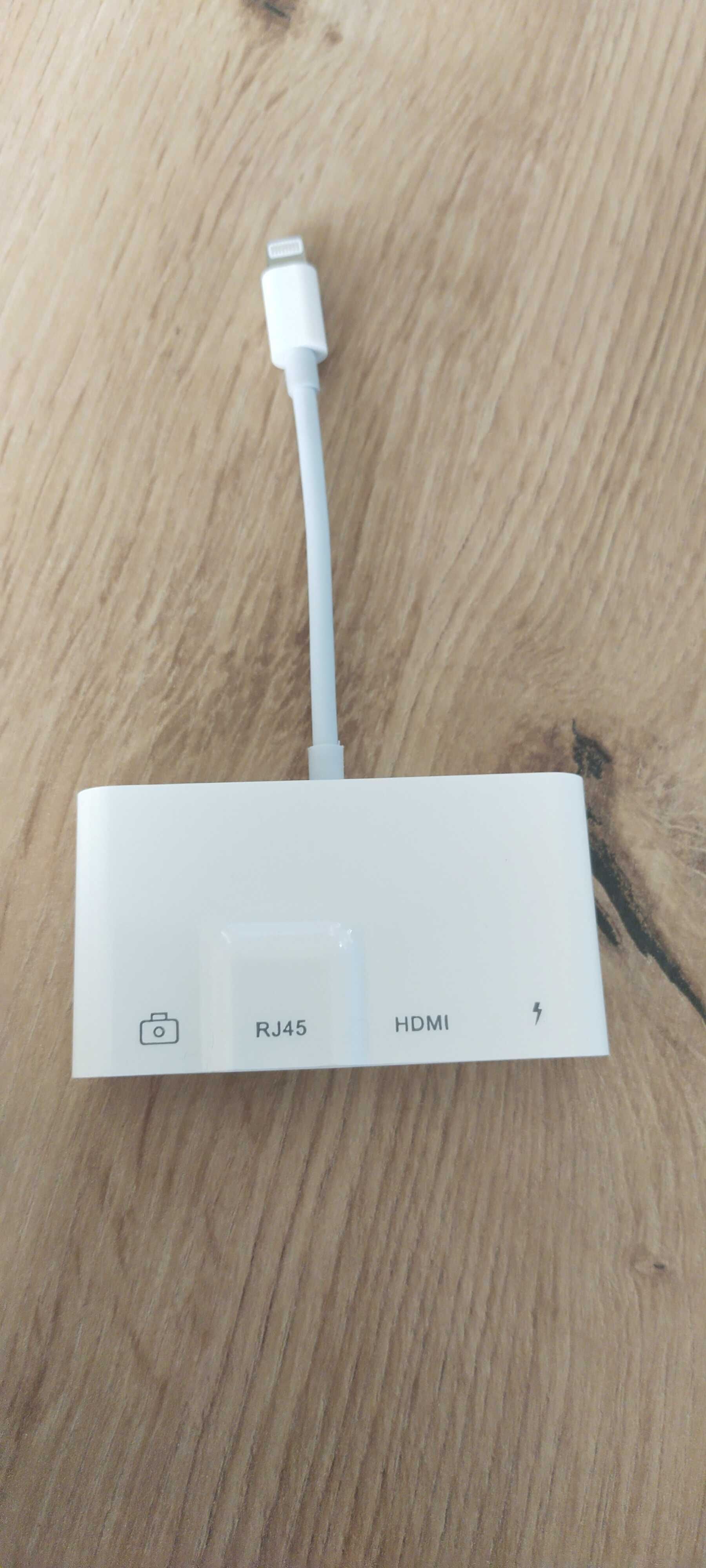iPhone adapter HDMI z adapterem USB