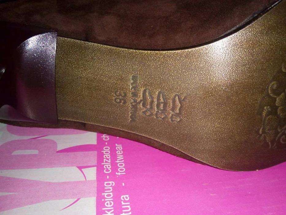 Sapatos Pele Genuína Novos Alta Qualidade Castanhos Moda