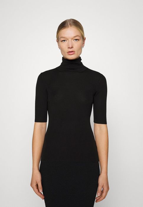 Golf z wełny LEENDA czarny Theory S