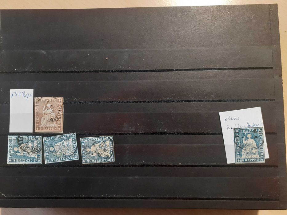 Znaczki pocztowe kasowane Szwajcarii