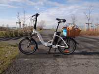 Rower elektryczny EcoBike Even White 15,5 - Składak Bateria