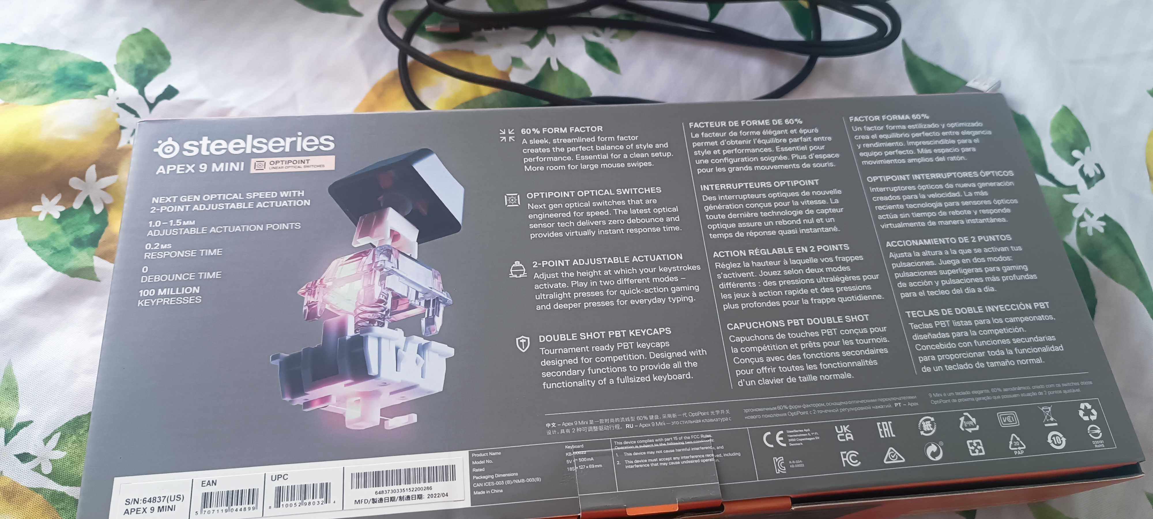 Klawiatura STEELSERIES Apex 9 mini