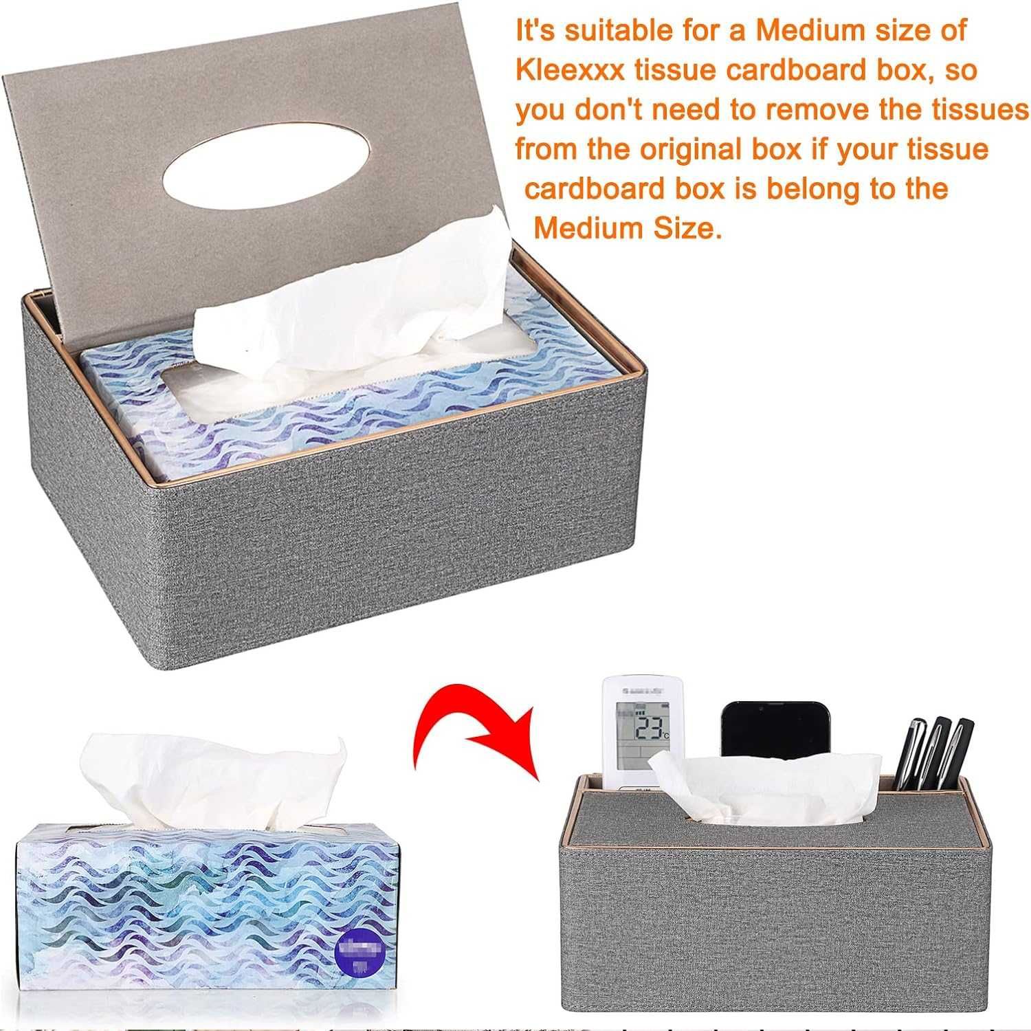Nowe materiałowe szare pudełko /szkatułka /gablotka /materiał /5297