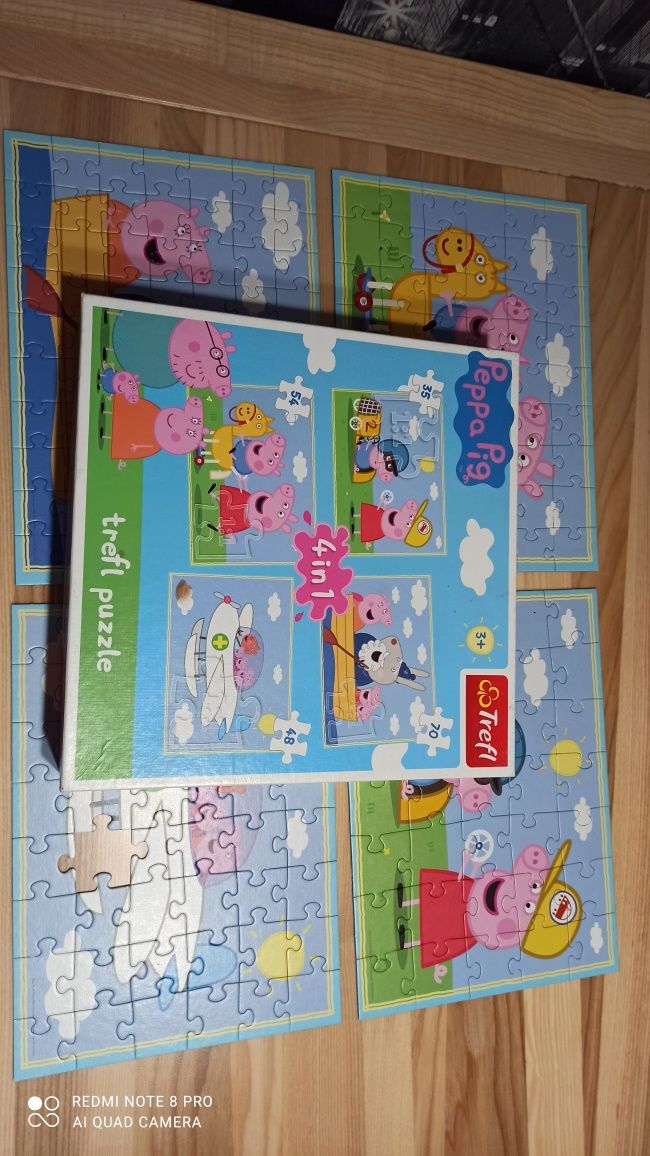 Zestaw puzzli Swinka Peppa, Frozen Kraina lodu