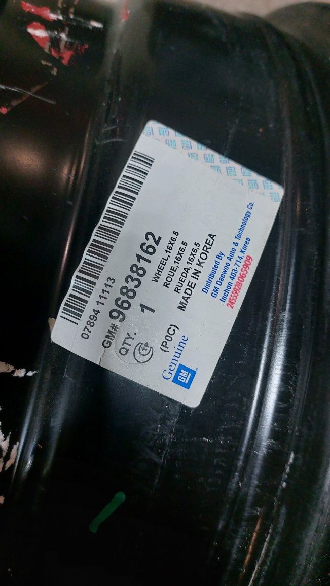 Диски сталь железо оригинал R16, 5x115, 6,5J Opel, Chevrolet, GM