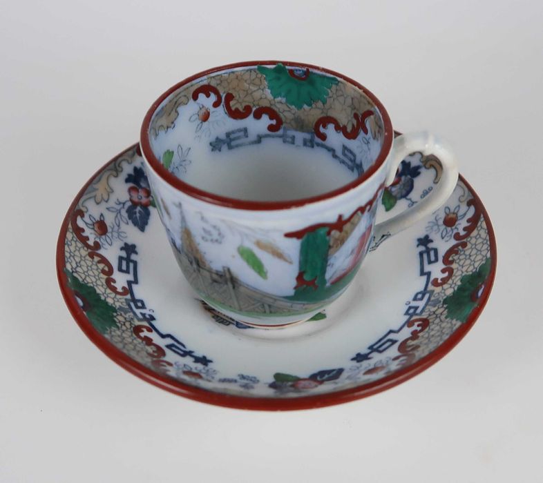 Chávenas Séc. XIX/XX - Opaque De Sarreguemines - Alemanha, cada