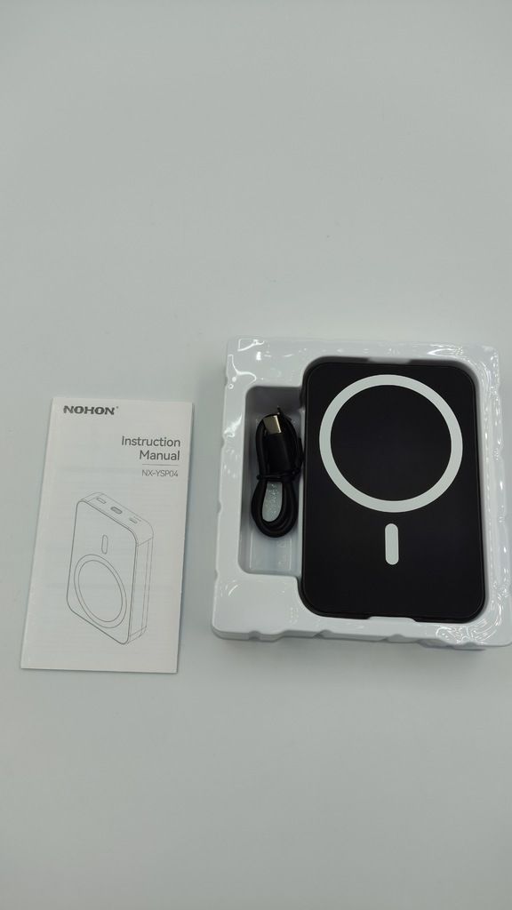 powerbank nohon 10000MAH CZARNY magnetyczny szybkie ładowanie