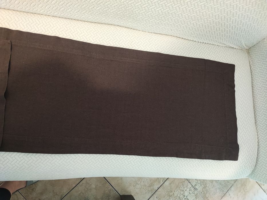 Bieżnik i 6 serwet ciemny brąz Home&You bawełna