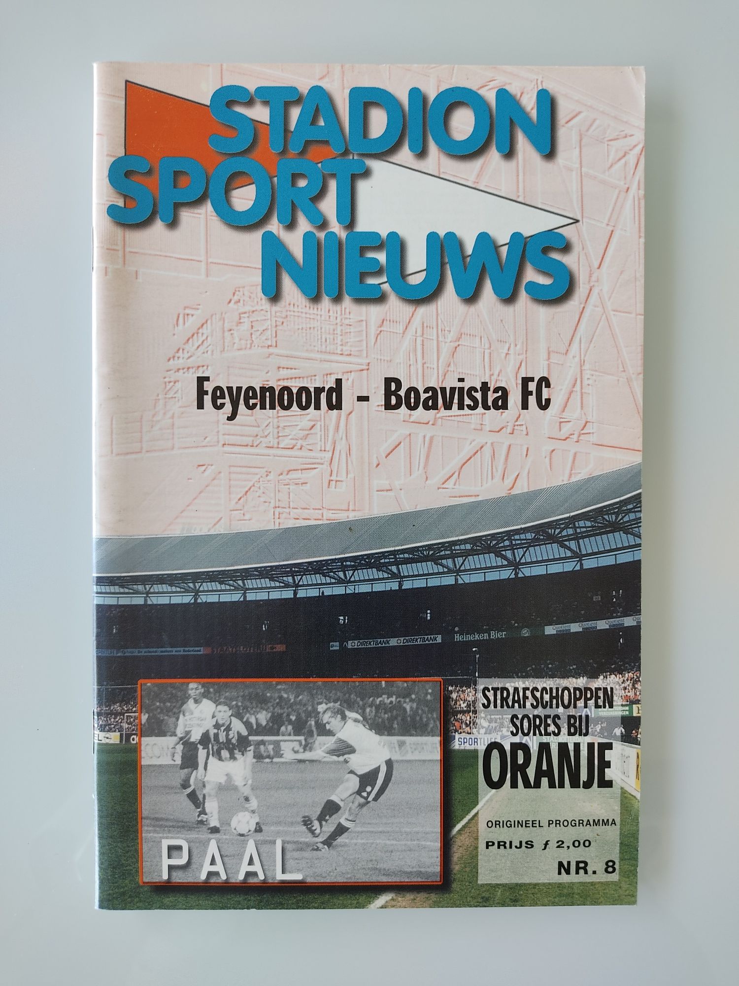 Programa Feyenoord Boavista 1999/2000 liga dos campeões