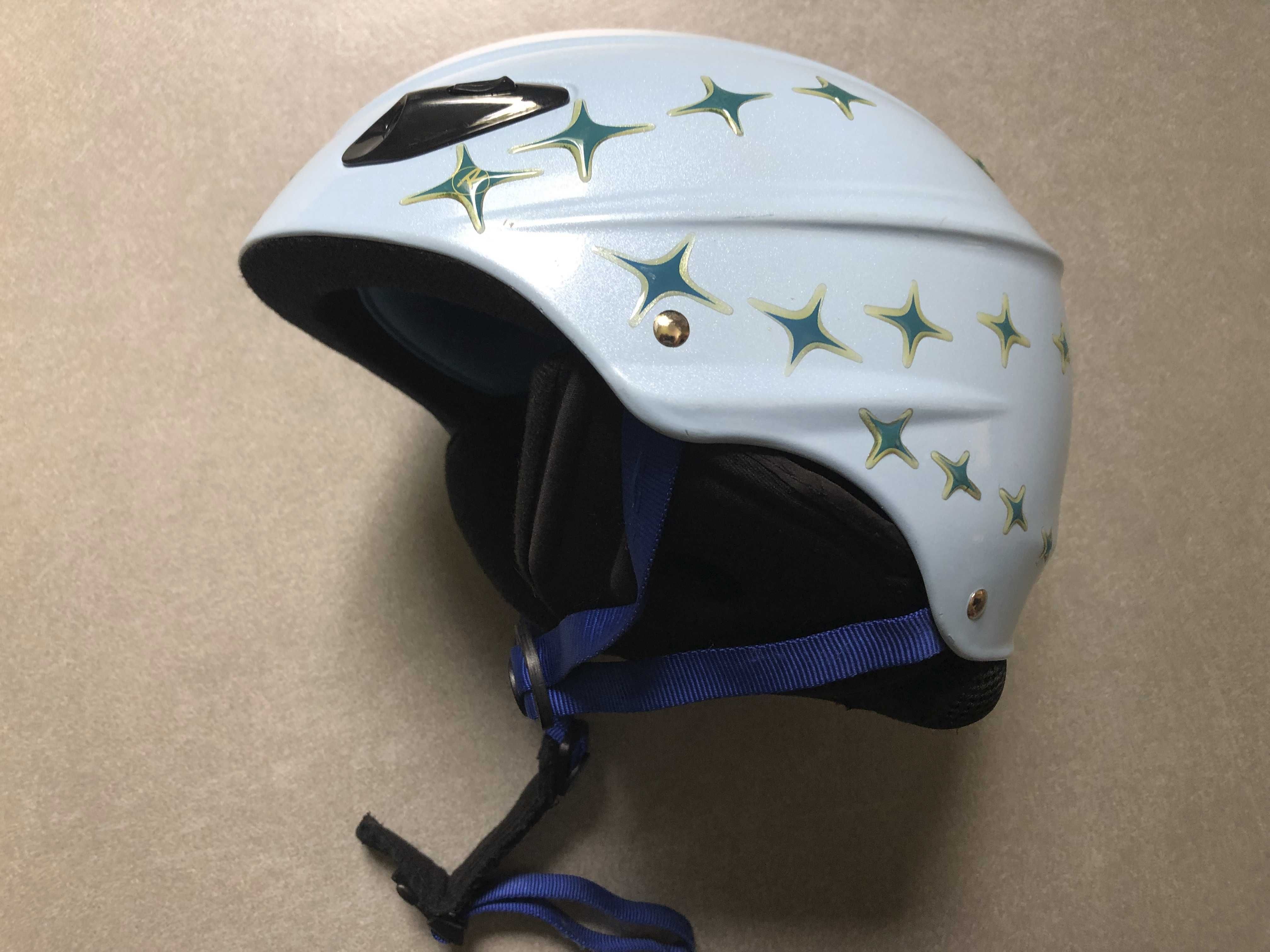 Kask narciarski dziecięcy Rossignol 54 cm w doskonałym stanie + gogle