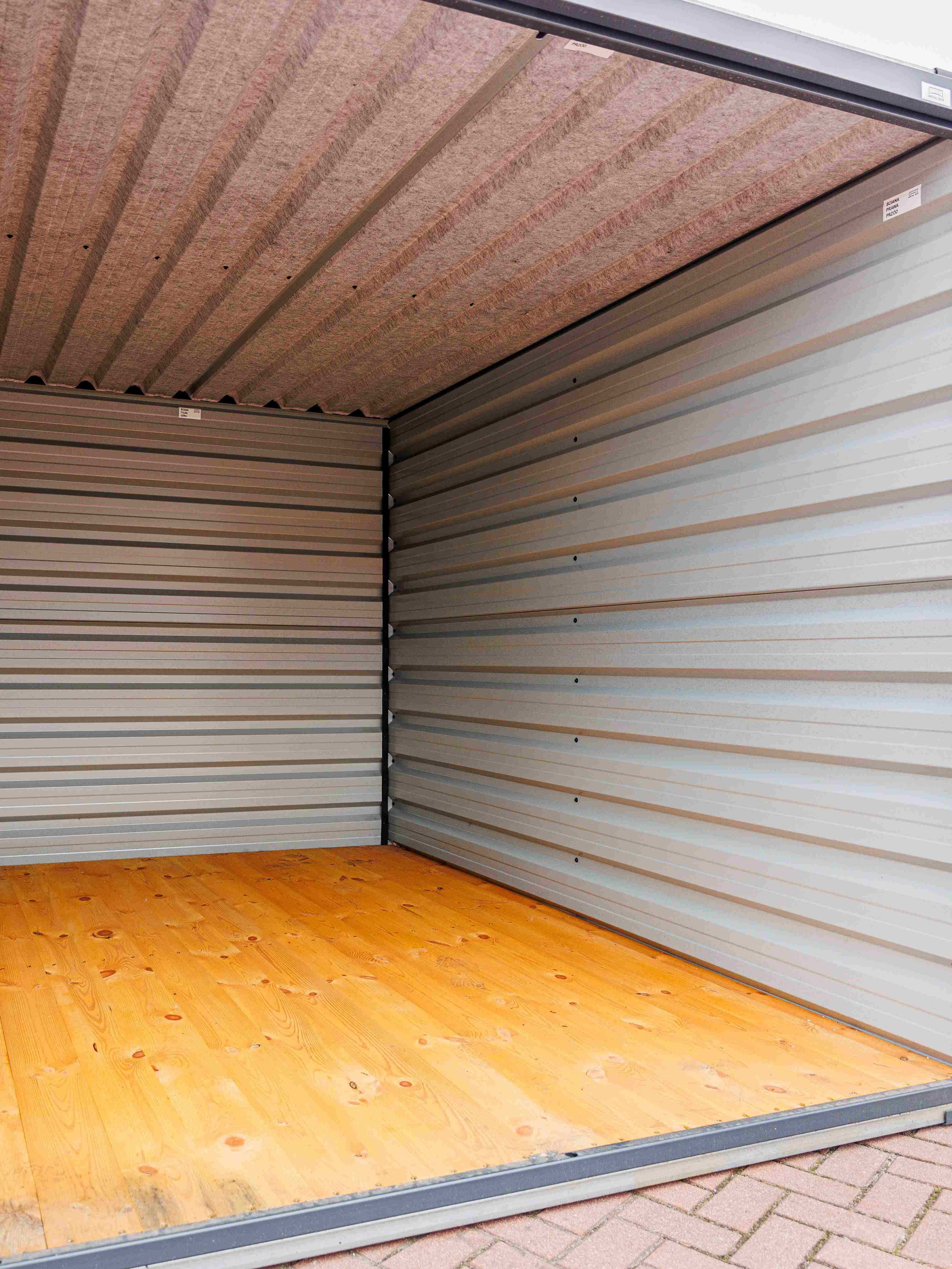 Kontener magazynowy 3x2,2x2,2m Blacha 0,7 mm Antracyt Blachy Ziemiński