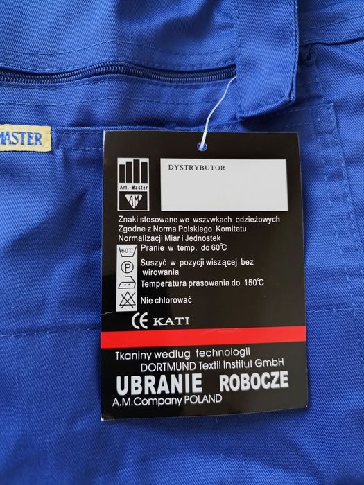 Spodnie męskie, nowe, na szelkach, rozmiar XL