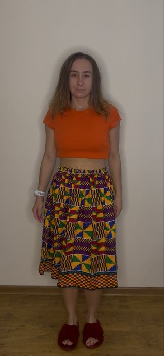 Міді спідниця із цікавим принтом