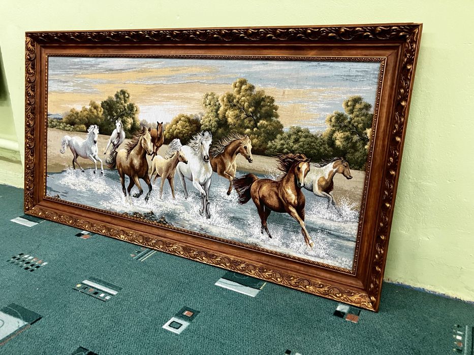 Gobelin konie 120x55