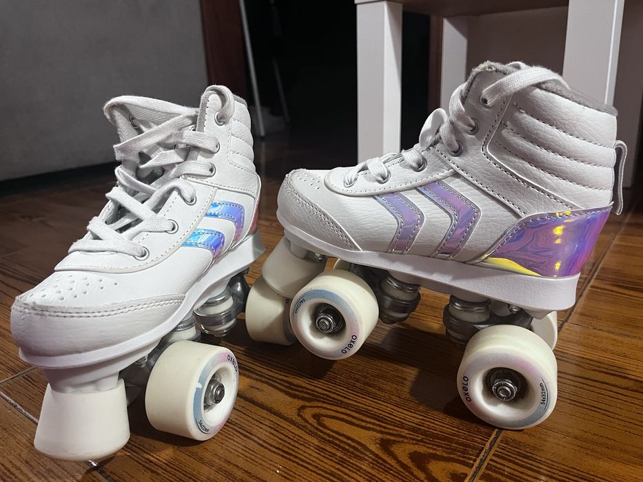 Patins de 4 rodas + proteções