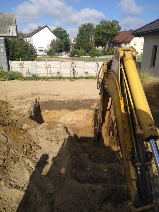 Usługi koparko ładowarką, usługi minikoparką, prace ziemne