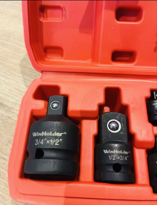 Набір 6 перехідників адаптер ударний ключів для головок 1/4 3/81/2 3/4