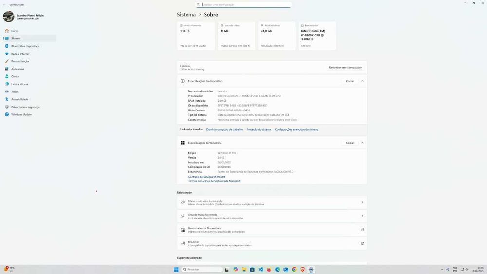 Pc gamer i7 8700k +GTX 1080ti