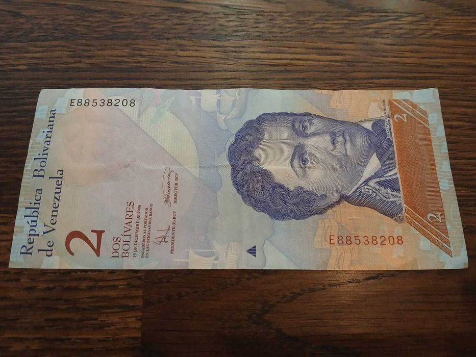 2 boliwary wenezuelskie - banknot