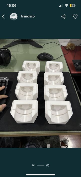 Suportes volantes fanatec bases QR1 3d printed