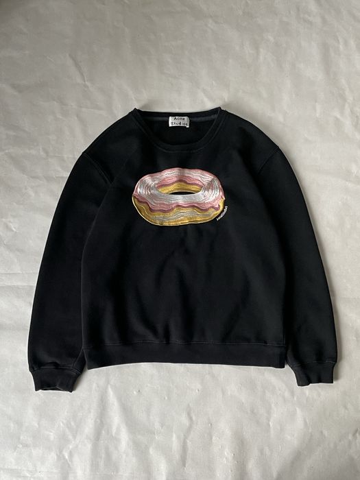 Acne Studios Carly Dough Donut Embroidered Sweatshirt свитшот акне