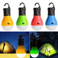 Lampka turystyczna LED żarówka kempingowa z uchwytem pod namiot biwak